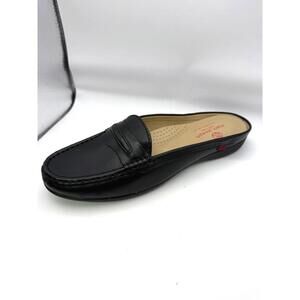 Marc Joseph | NEW Classic Black Leather Penny Mule Clog